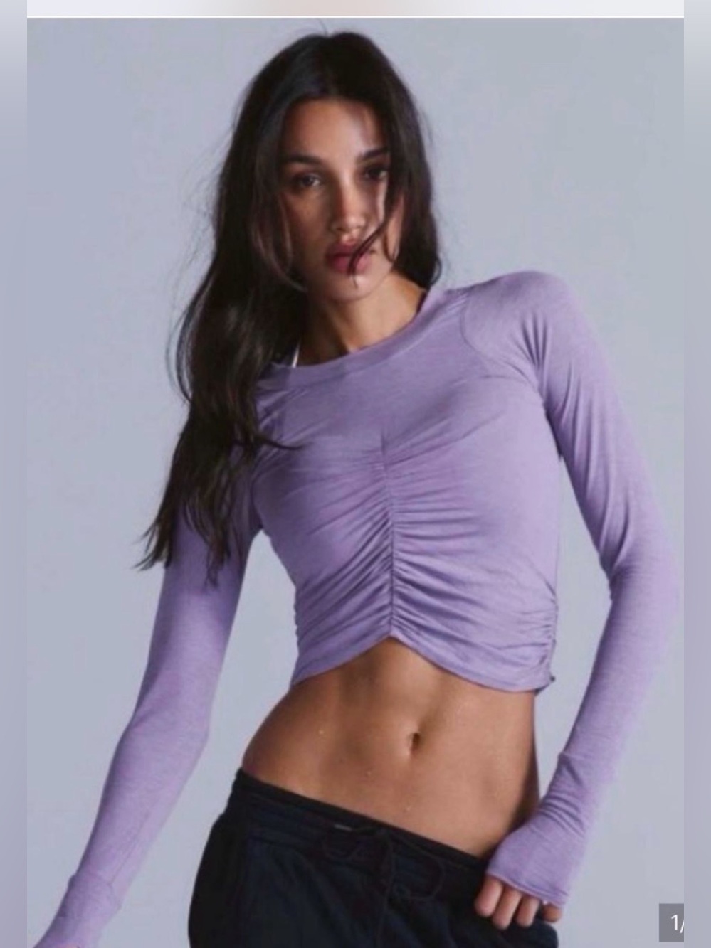 Free People Tempo Long Sleeve Ruched UV Protection